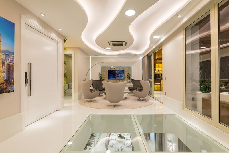 Arquiteto Aquiles Nícolas Kílaris - Apartamento Paris - vidro do piso