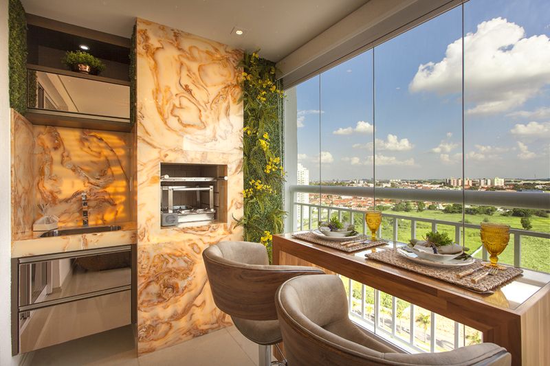 Arquiteto Aquiles Nícolas Kílaris - Apartamento Cavalli - varanda gourmet