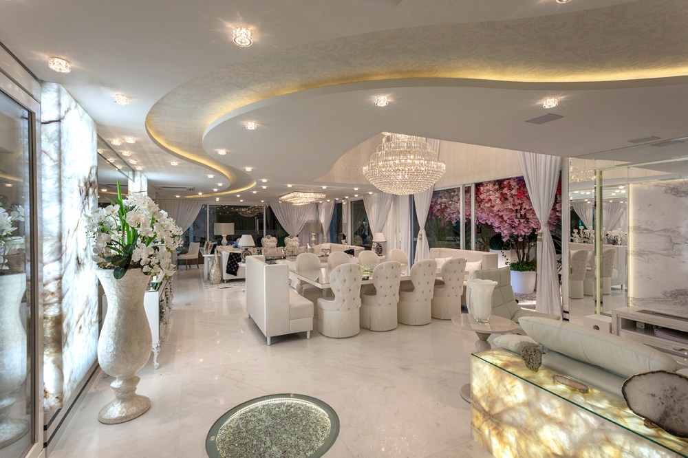 Arquiteto Aquiles Nícolas Kílaris - Casa Versace - jantar